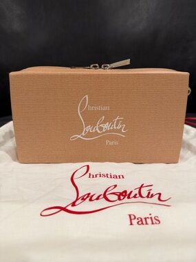 Christian Louboutin Kraftilou Small Leather Shoulder Bag Clutch Box